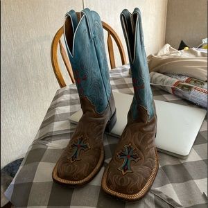 Tony Lama Womens Square Toe size 8.5